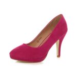 AJVANI Women's Mid Heel Platform Court Shoes
