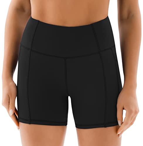 JOYSPELS Women's High Waist Gym Shorts with Pockets