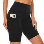 SIMIYA Women's High Waist Cycling Shorts with Pockets