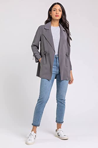 Roman Originals Tie Waist Jacket - Women's Longline Coat