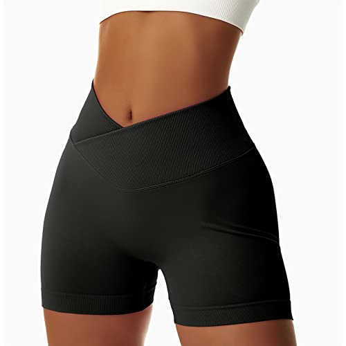 Vertvie Women's High Waist Seamless Biker Shorts