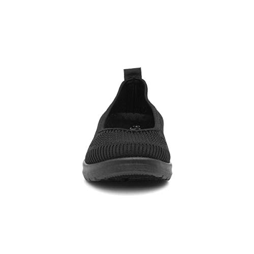 Softlites Women's Black Slip-On Ballerina Shoes