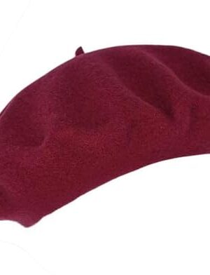 Lafefe Wool Beret - Claret (Autumn/Winter Retro)