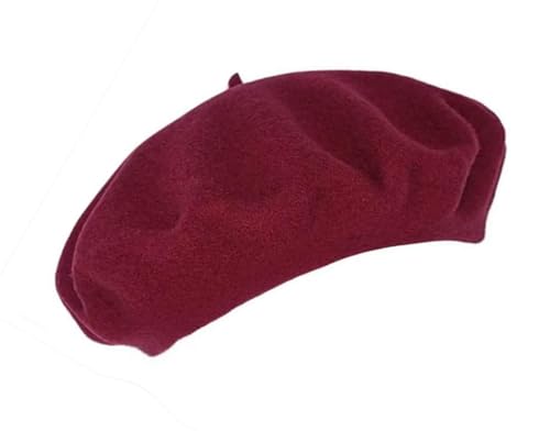 Lafefe Wool Beret - Claret (Autumn/Winter Retro)