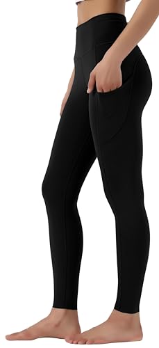 Leovqn High Waist Gym Leggings with Side Pockets