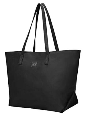 LIVACASA 49cm Water Resistant Tote Bag with Zip and Pockets