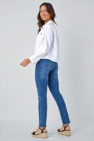 Roman Originals Women's Stretch Denim Jacket - Casual Smart