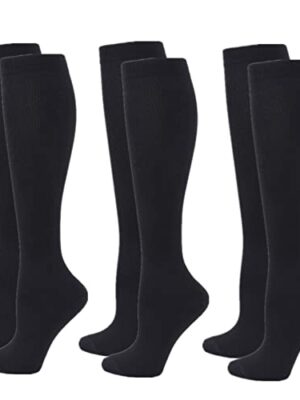 Compression Socks 20-25mmHg, 2-6 Pairs, Knee High