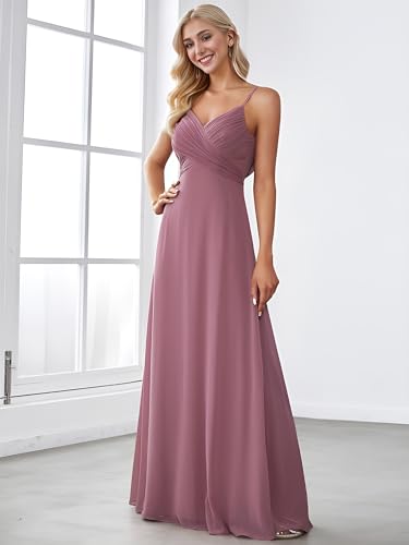 Ever-Pretty Women's Spaghetti Straps V-Neck Maxi Dress