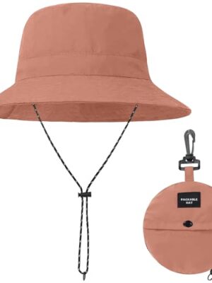BBXWANG Packable Bucket Hat Women Adjustable Summer