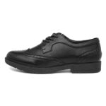 Lilley Agnes Women's Black Brogue Lace-Up Shoe