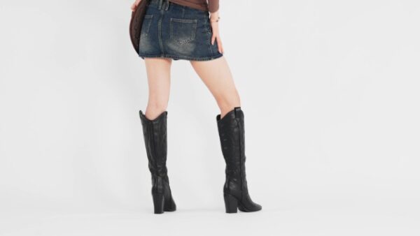 DREAM PAIRS Women's Western Knee-High Boots