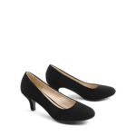 DREAM PAIRS Women's LUVLY Low Heel Bridal Pumps