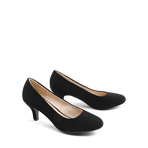 DREAM PAIRS Women's LUVLY Low Heel Bridal Pumps