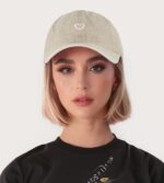 Vintage Washed Cotton Love Heart Adjustable Cap
