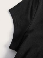 GORGLITTER Women's Ruched Short Sleeve Mini Dress