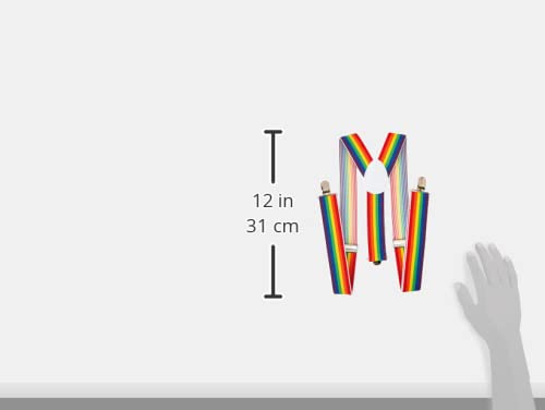 Rainbow Suspenders for Adults - Adjustable Y Back