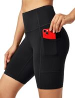 Ewedoos Women's High Waist Cycling & Gym Shorts with Pockets