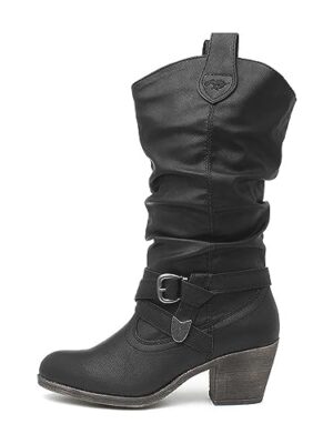 Rocket Dog Sidestep Women's Black Cowboy Boot