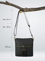 Woodland Leathers Women's Faux Leather Crossbody Bag