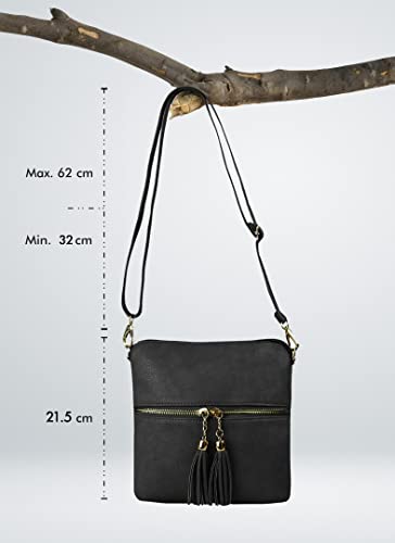 Woodland Leathers Women's Faux Leather Crossbody Bag