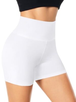 BLONGW Women's High Waisted Cycling Shorts - Tummy Control
