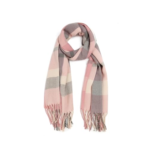 Oak & Tea Ladies Winter Tartan Shawls, Cashmere Feel