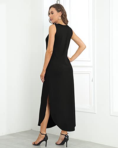 AUSELILY Women Summer Casual Maxi Dresses Beach Cover-Ups