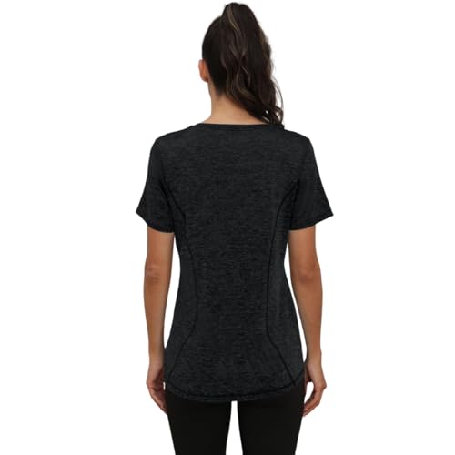 Jlowesun Women's Quick Dry Gym Yoga T-Shirt, Short Sleeve