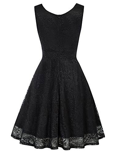 GRACE KARIN Women Sequin V-Neck Sleeveless Dress