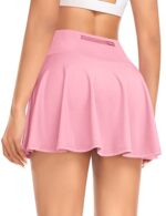 Pleated Tennis Skirt with Shorts and Pockets for Women
