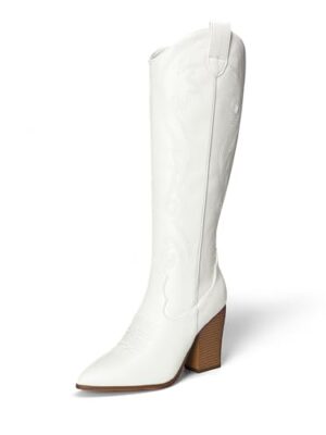 DREAM PAIRS Women's Western Knee-High Boots
