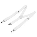 Unisex Adjustable 25mm Slim Trouser Braces with Clips