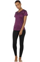 icyzone Women's Workout V-Neck Short-Sleeve Tops, 3 Pack