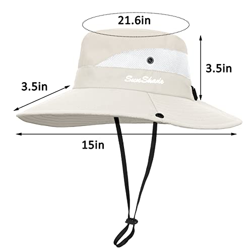 ECOMBOS Womens UV Protection Wide Brim Sun Hat