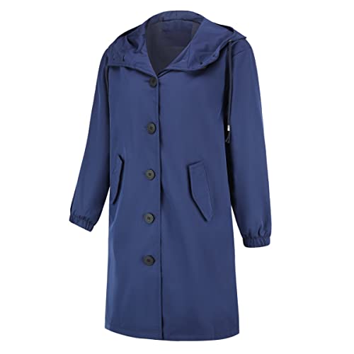 YFFUSHI Women's Waterproof Windproof Lightweight Raincoat