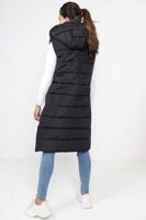 Ladies Quilted Longline Hooded Puffer Coat (Size 36-46)