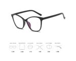 TECH-LINE-DIRECT Black Cat Eye Glasses Frames Women
