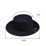Bamboopack Black Fedora Hat for Party, Cosplay, Wedding