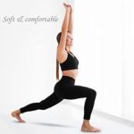 Leafigure Women's High Waist Black Gym Leggings