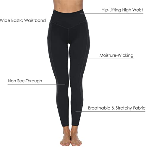 JOYSPELS Women's High Waisted Gym Leggings with Pockets