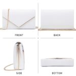 Dasein Women Faux Suede Evening Clutch Bags