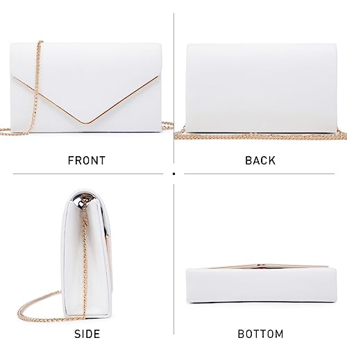 Dasein Women Faux Suede Evening Clutch Bags