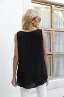 Yommay Women's Sleeveless Chiffon Tank Top