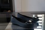IVACHY Womens Jelly Ballet Shoes, Bow Slip-On Flats
