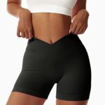 Vertvie Women's High Waist Seamless Biker Shorts