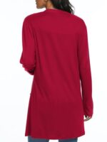 QIXING Womens Lightweight Long Sleeve Open Front Cardigan
