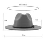 Upstore Women's Classic Felt Fedora Hat (Black)