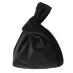 Knot Wrist Bag Silk Satin Vintage Handbag Totes