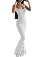Women's Backless Maxi Dress - Sleeveless Bodycon Party Dress